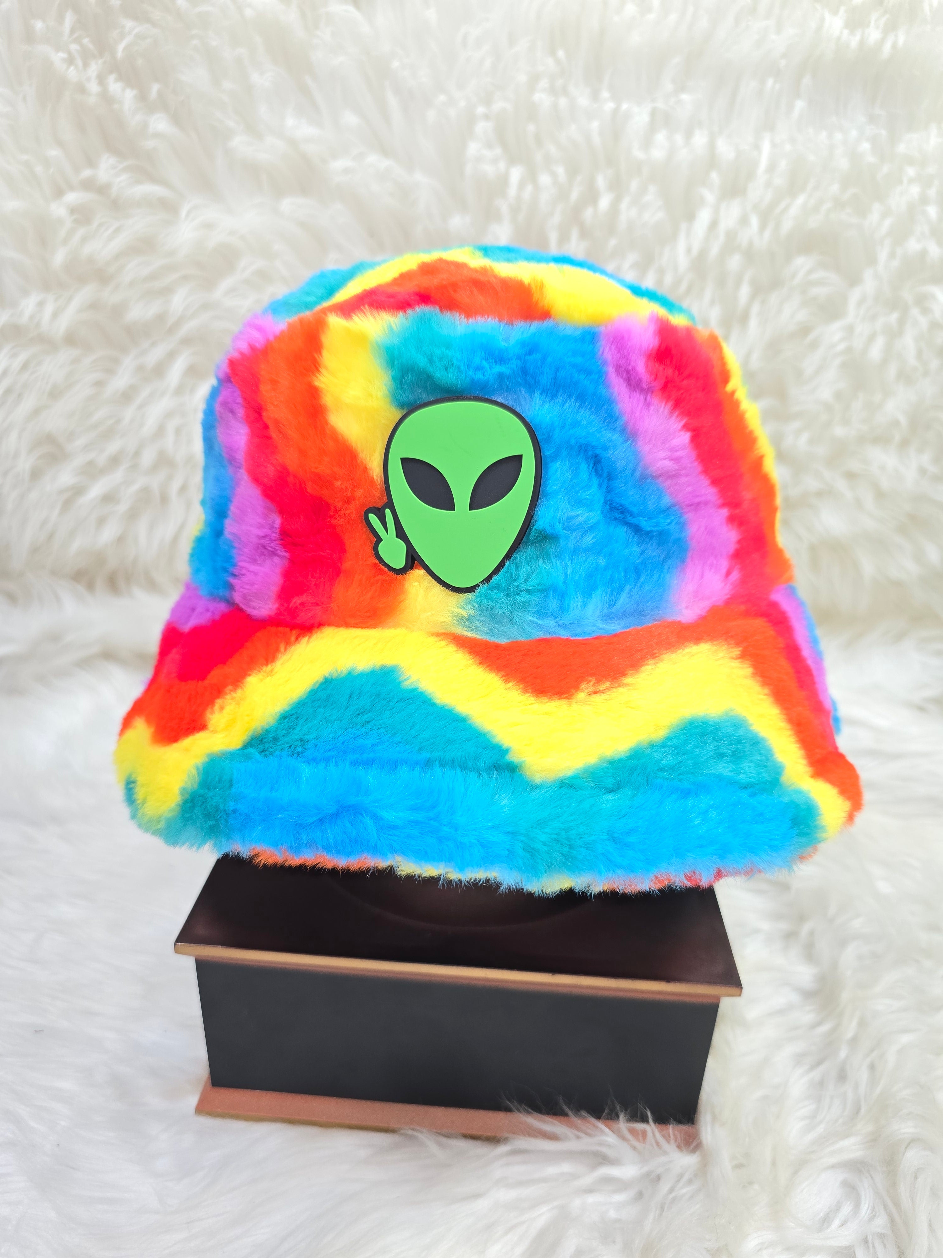The Rainbow #3 Fuzzy Bucket Hat