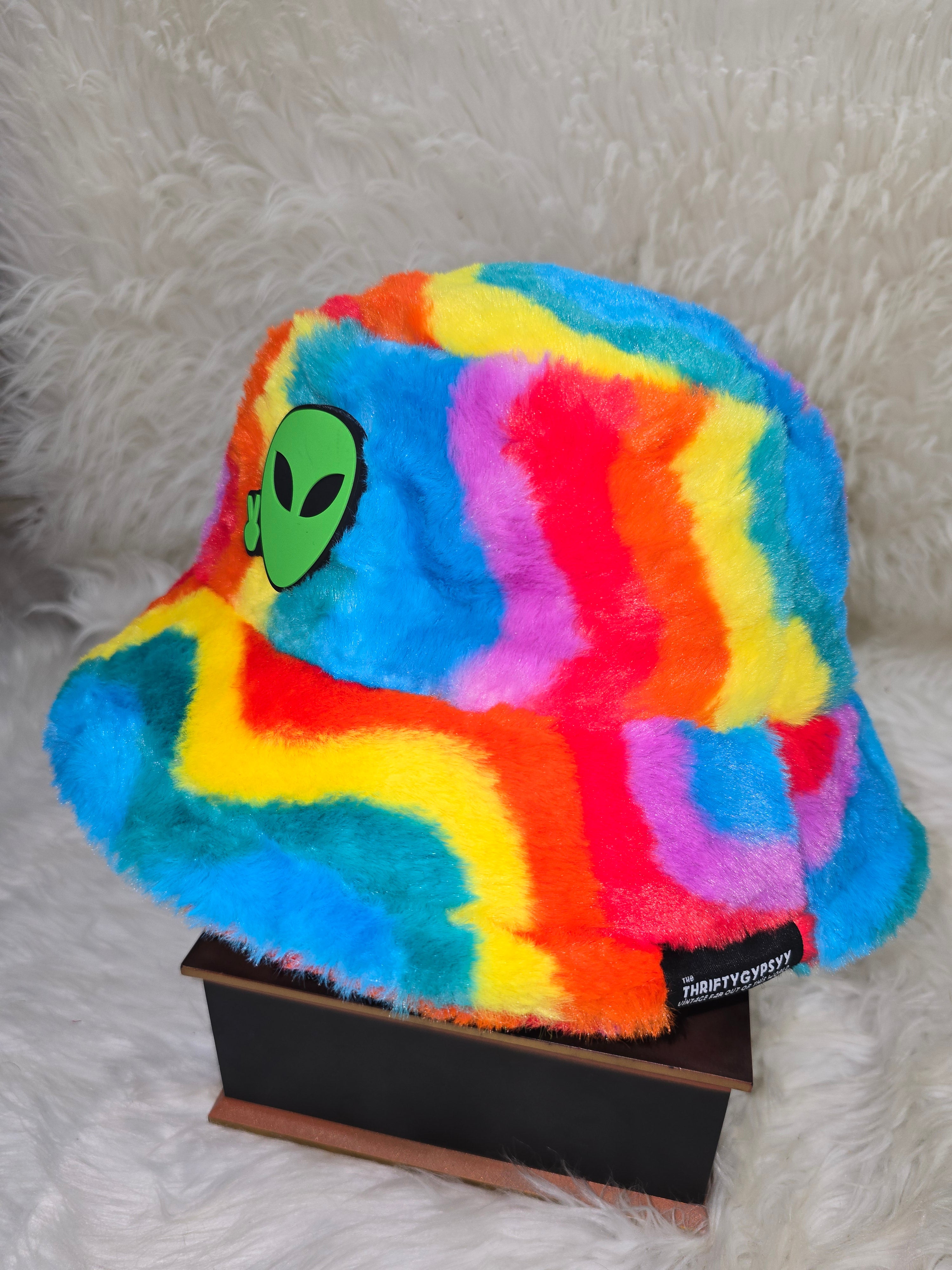 The Rainbow #3 Fuzzy Bucket Hat