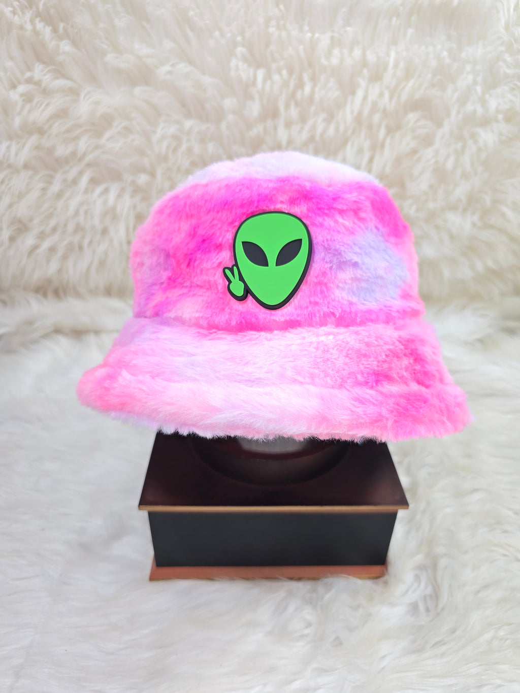 The Cotton Candy Fuzzy Bucket Hat