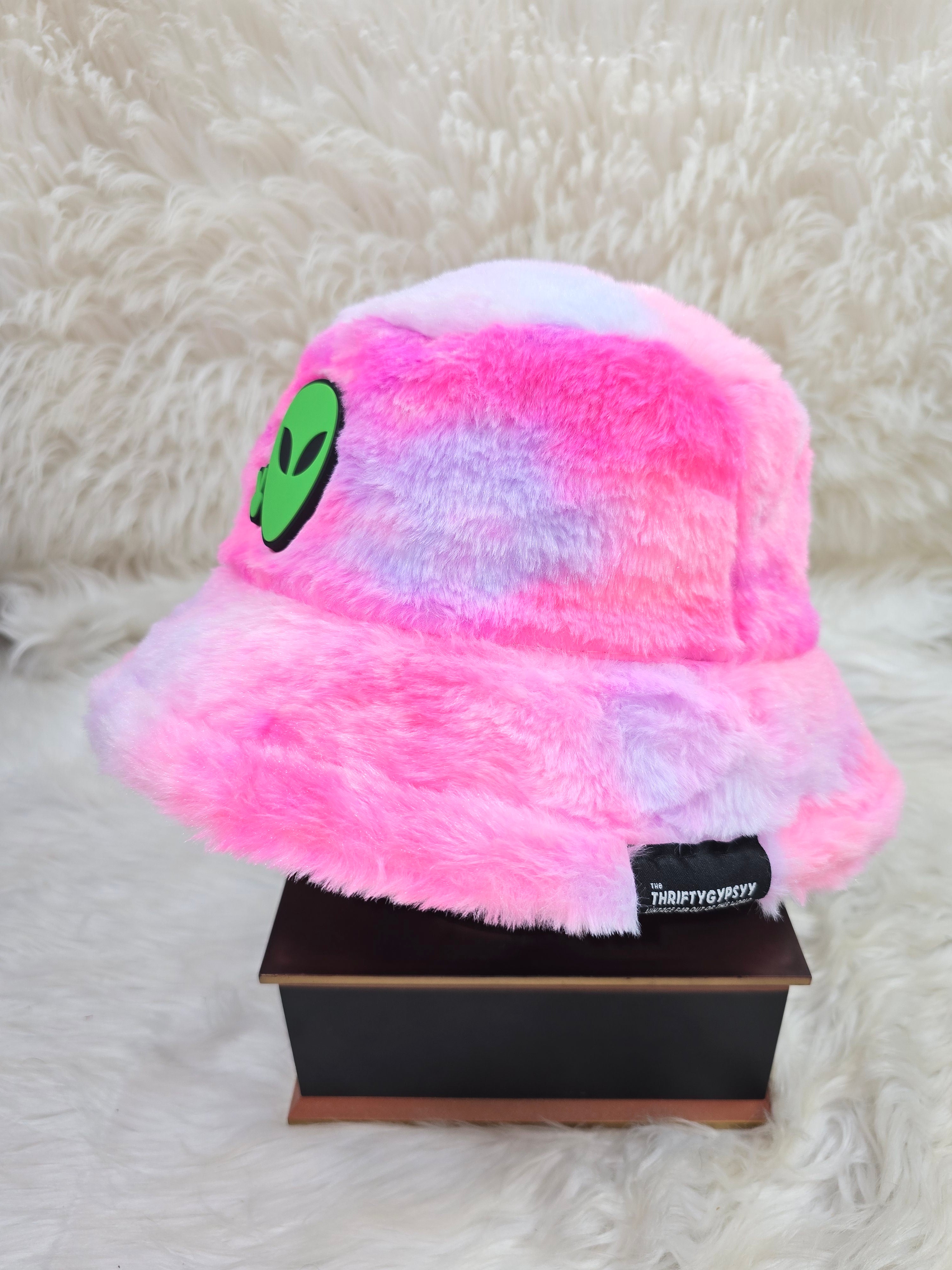 The Cotton Candy Fuzzy Bucket Hat