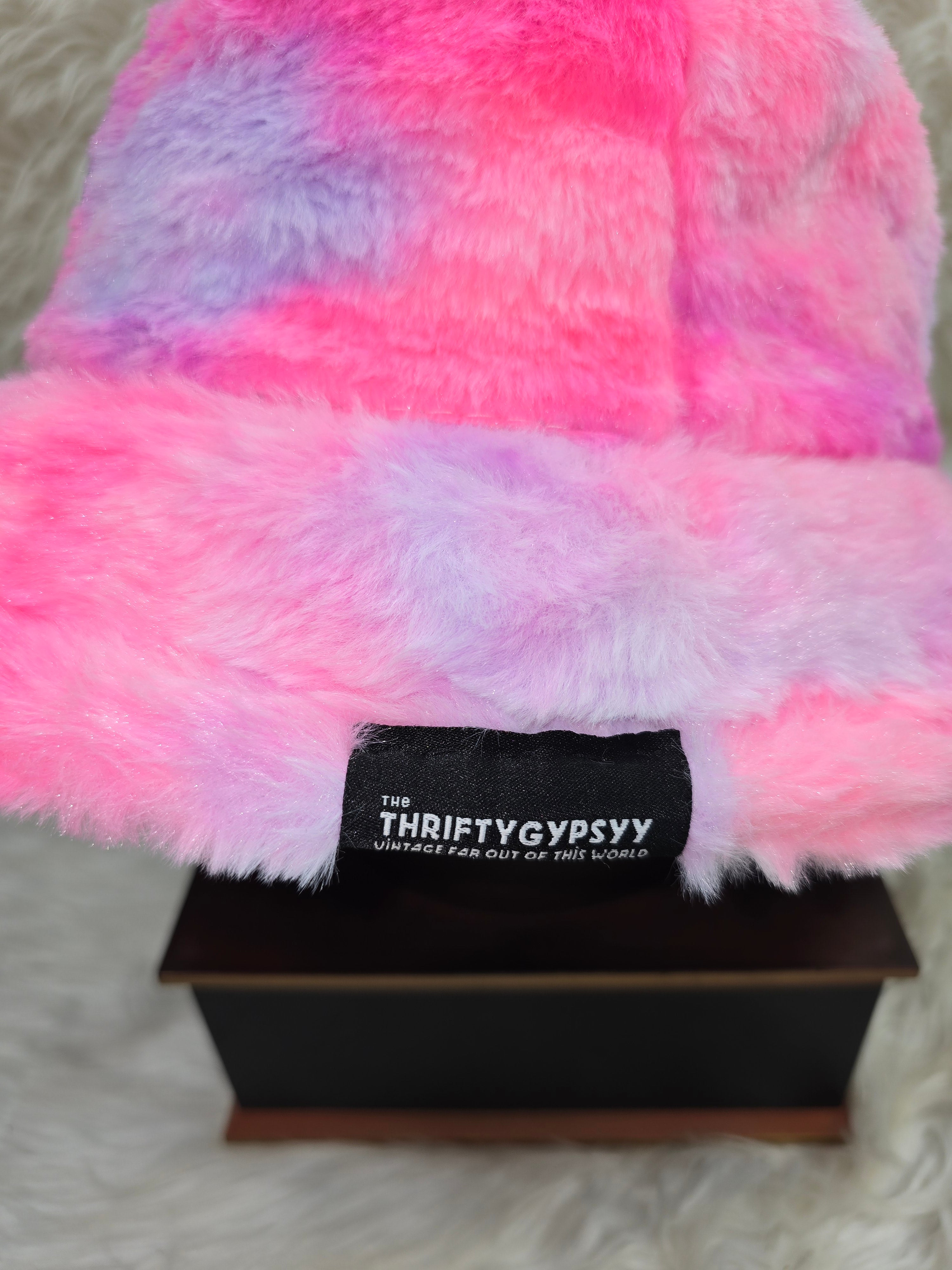 The Cotton Candy Fuzzy Bucket Hat