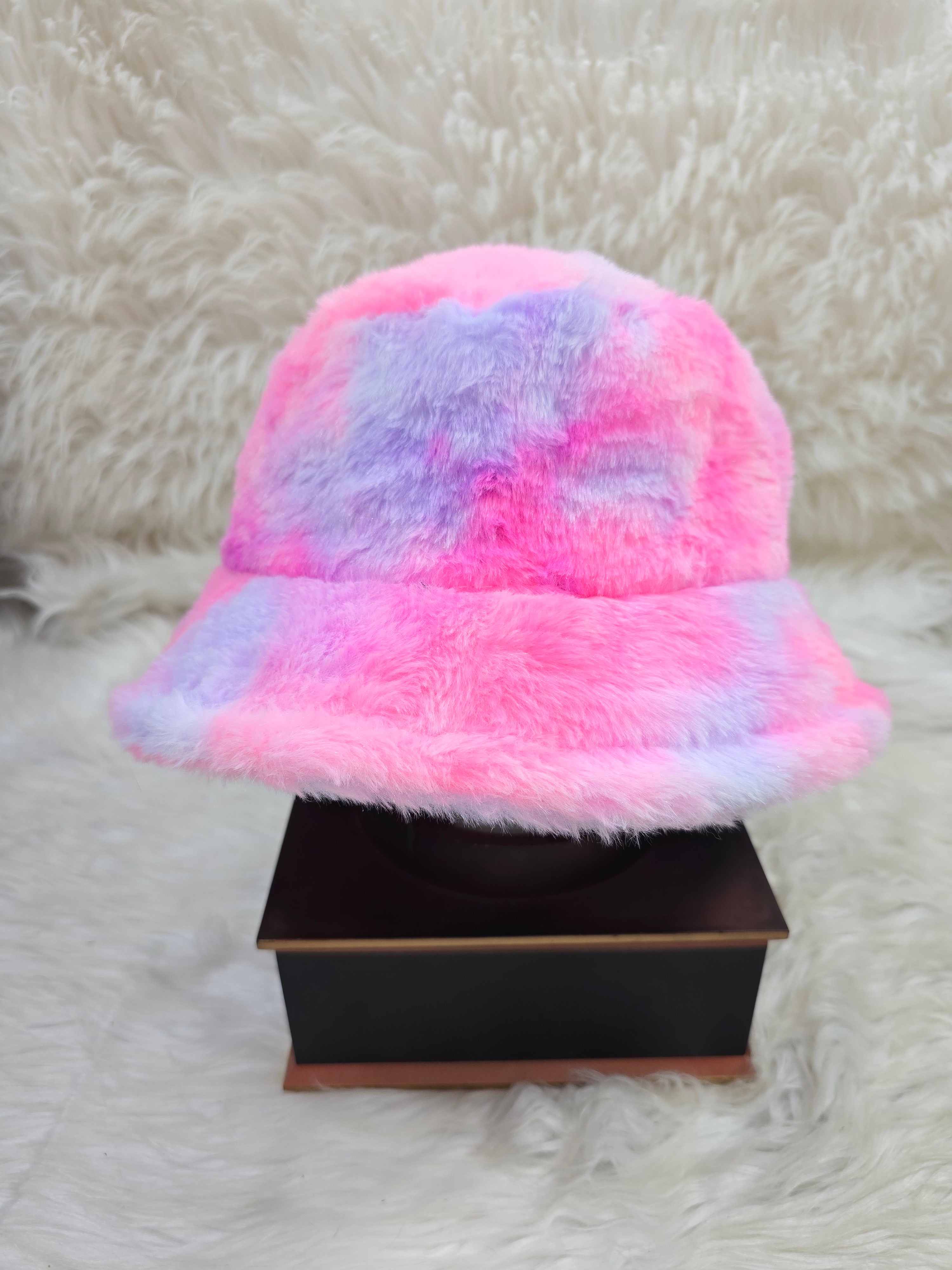 The Cotton Candy Fuzzy Bucket Hat
