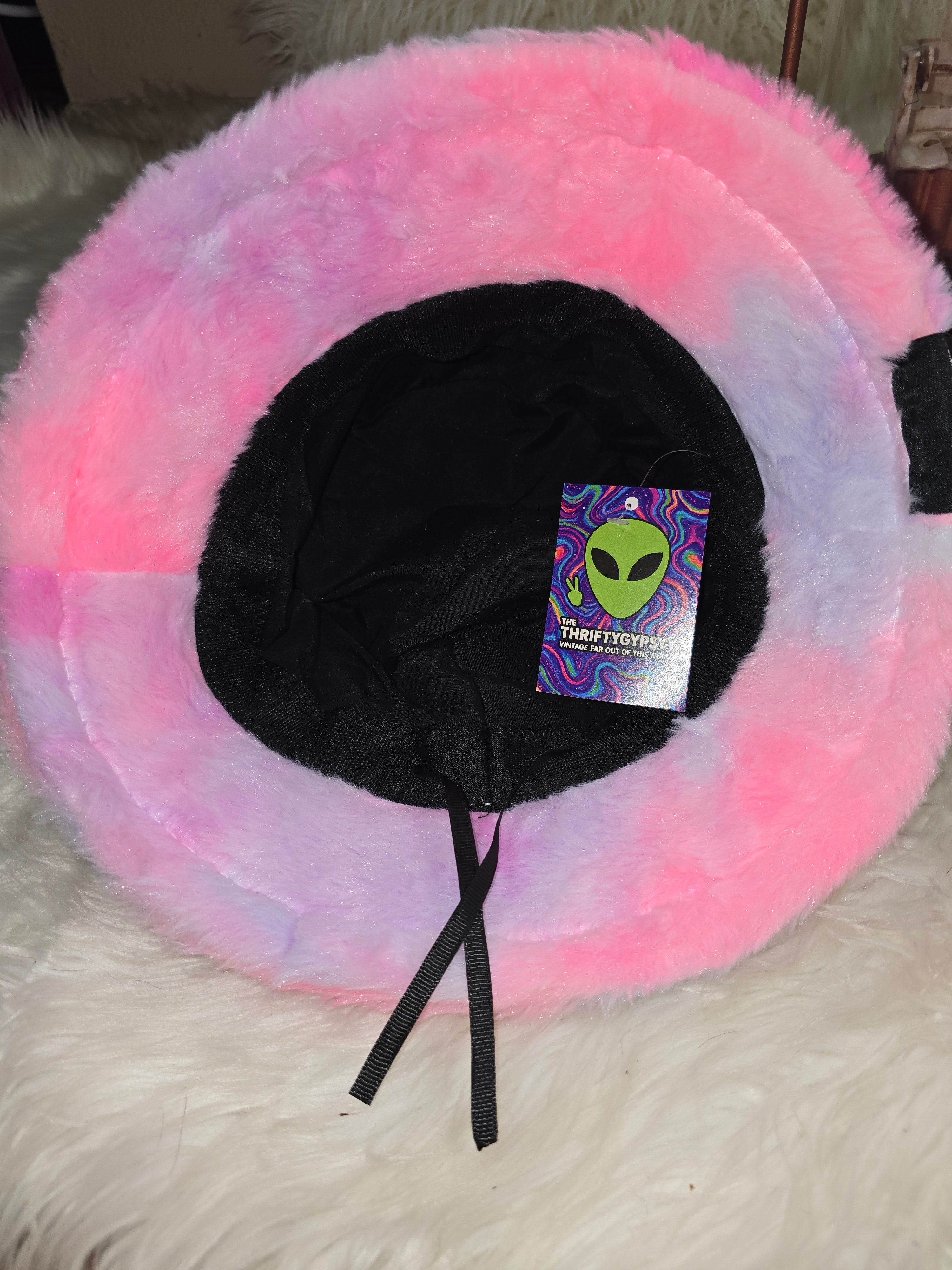 The Cotton Candy Fuzzy Bucket Hat