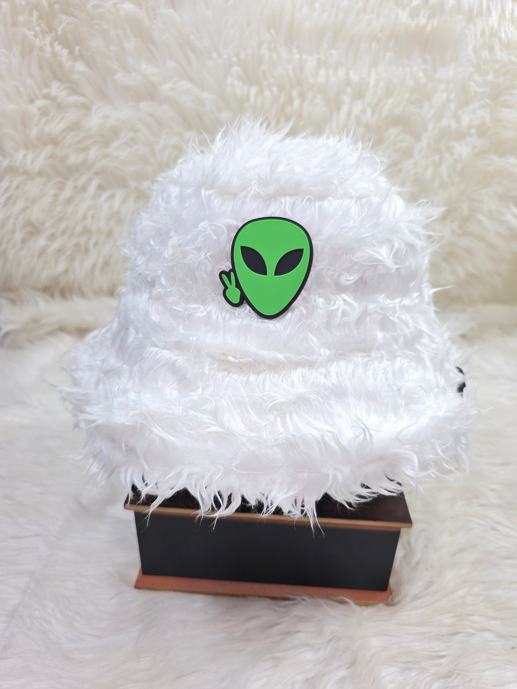 The White Yak Fuzzy Bucket Hat