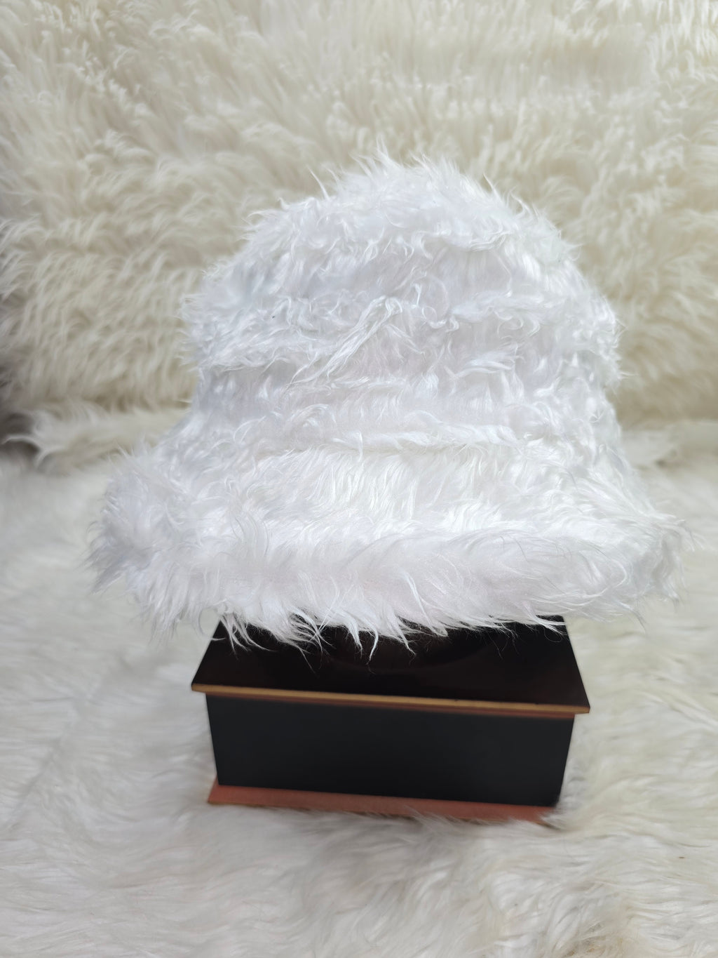 The White Yak Fuzzy Bucket Hat