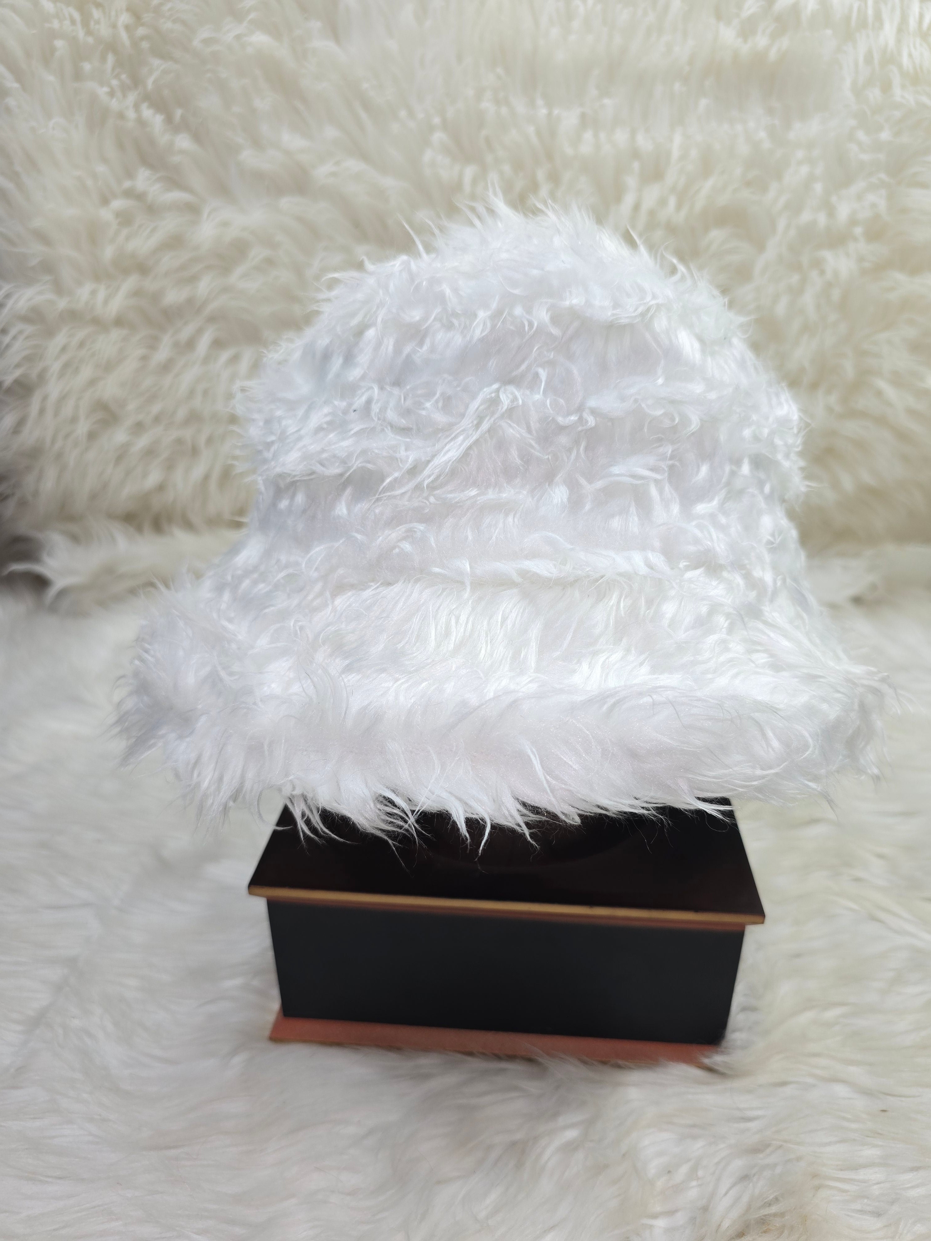 The White Yak Fuzzy Bucket Hat