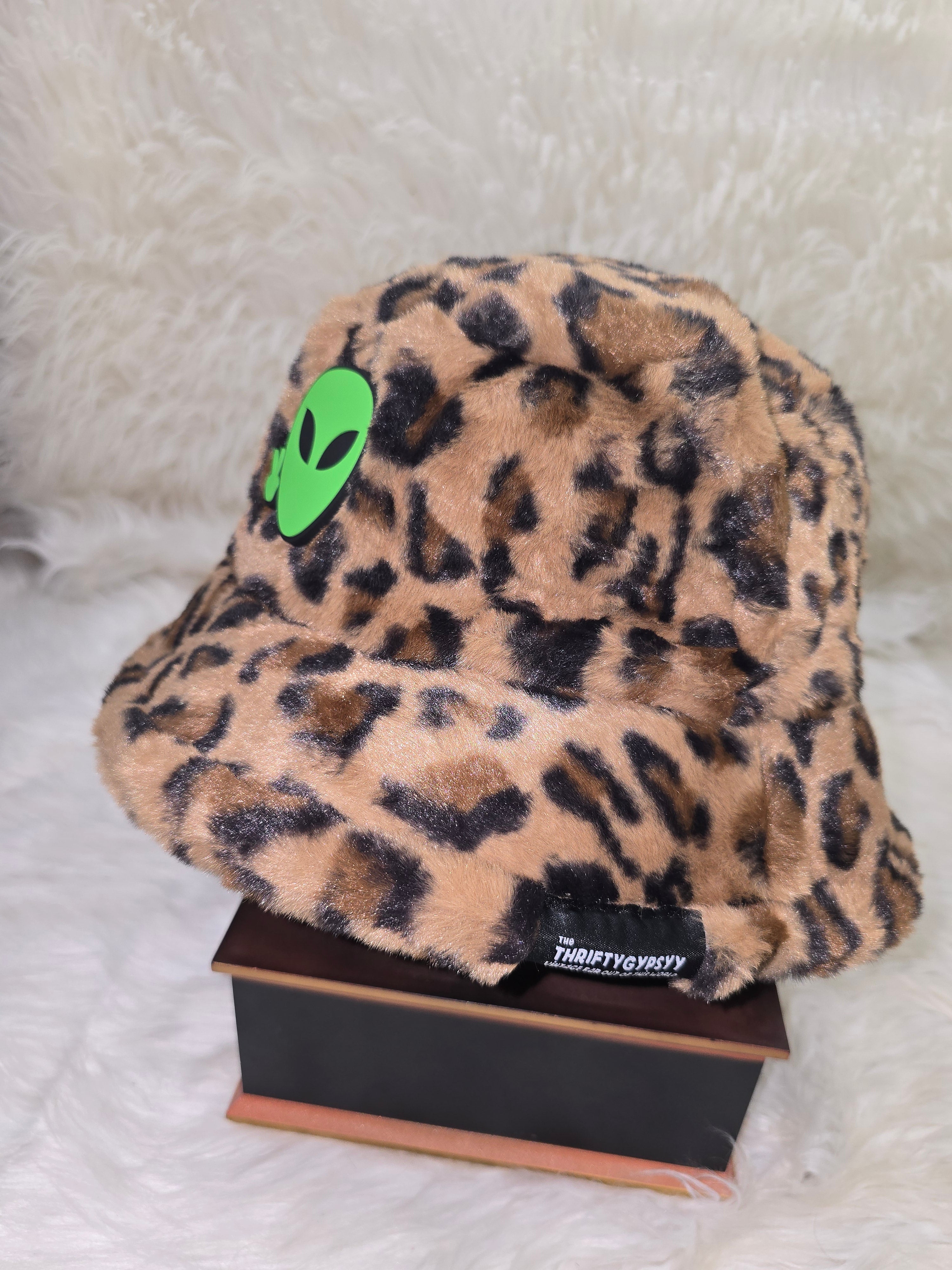 The Leopard Fuzzy Bucket Hat