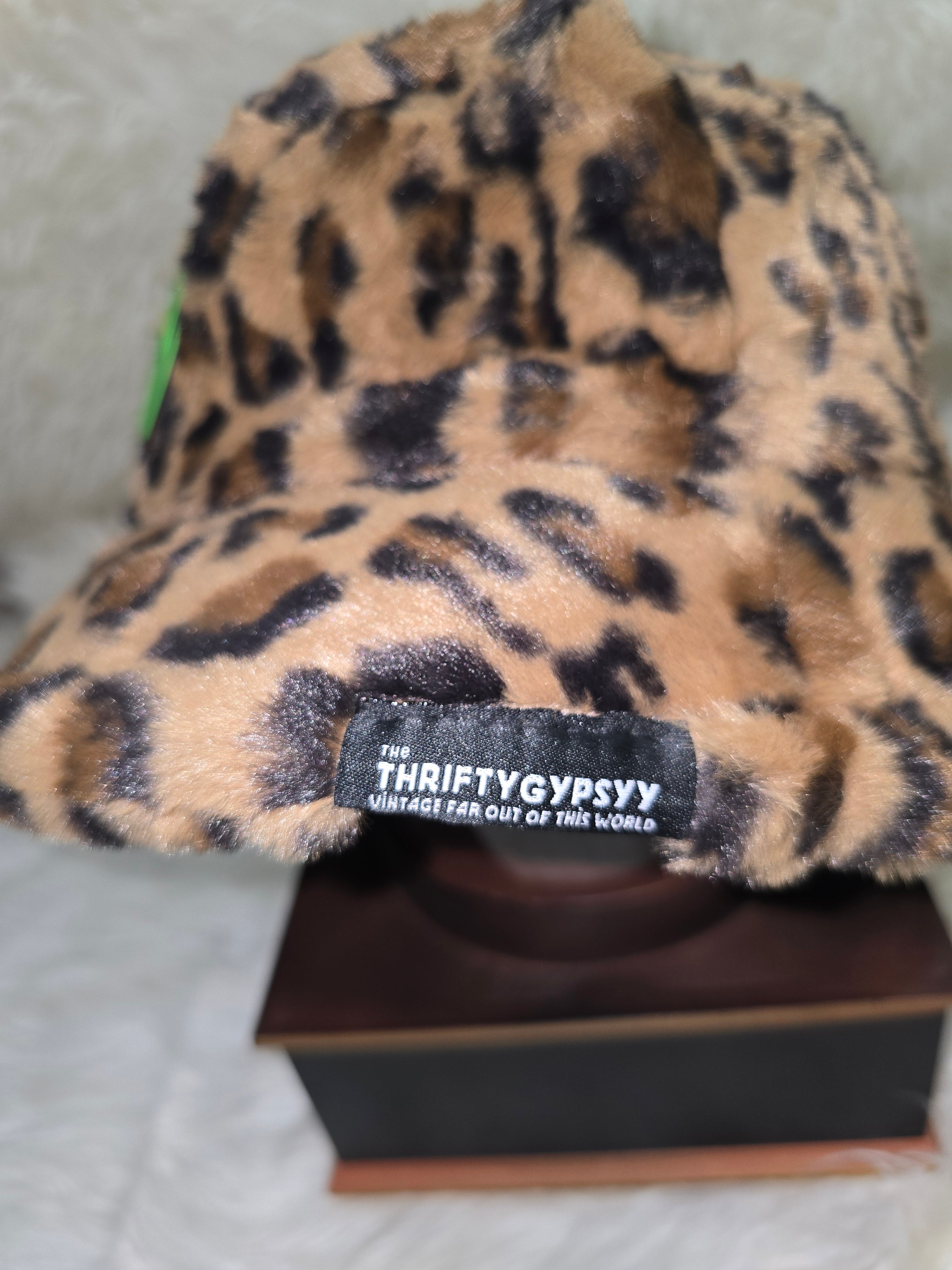 The Leopard Fuzzy Bucket Hat