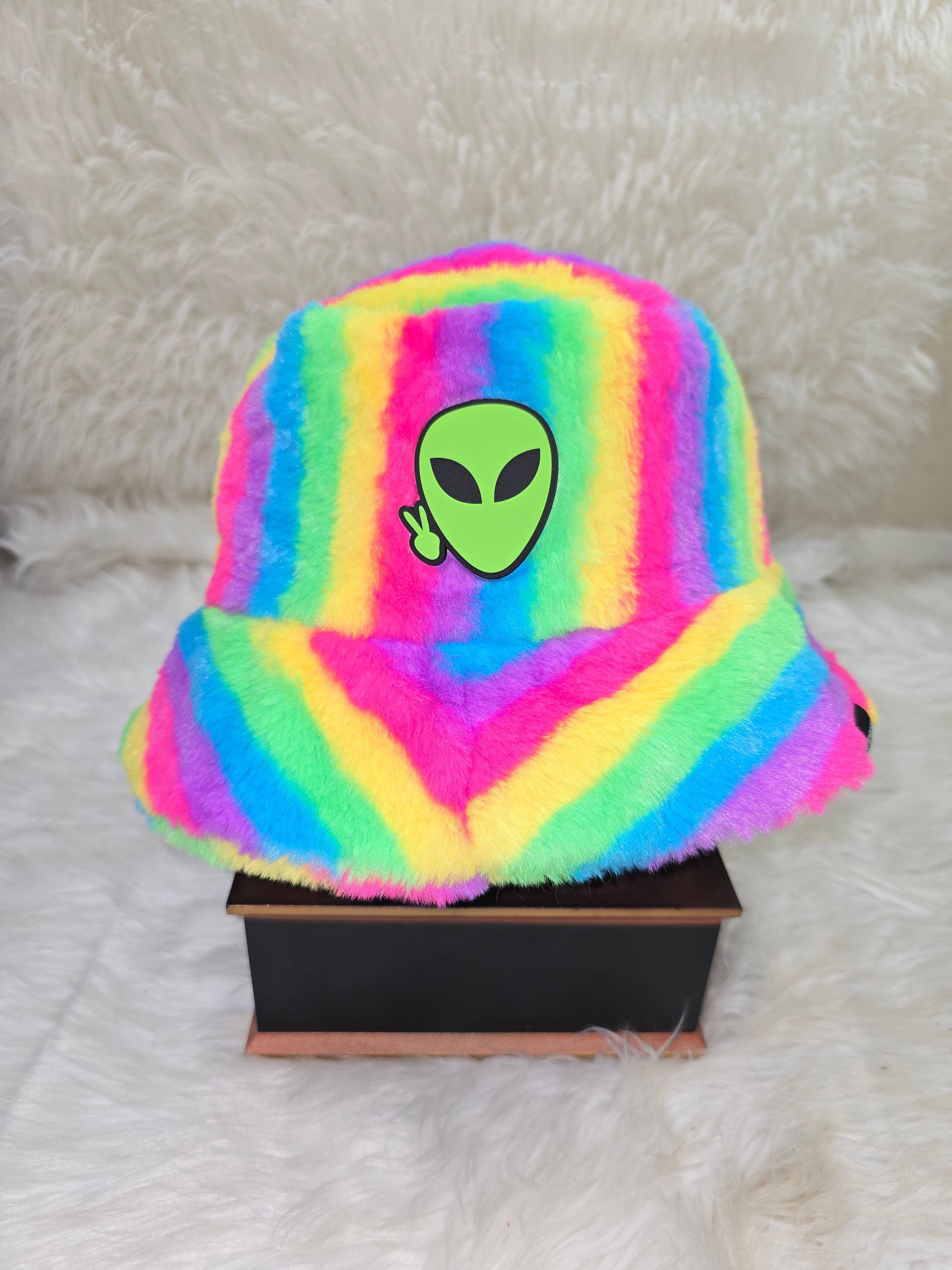 The Rainbow #1 Fuzzy Bucket Hat