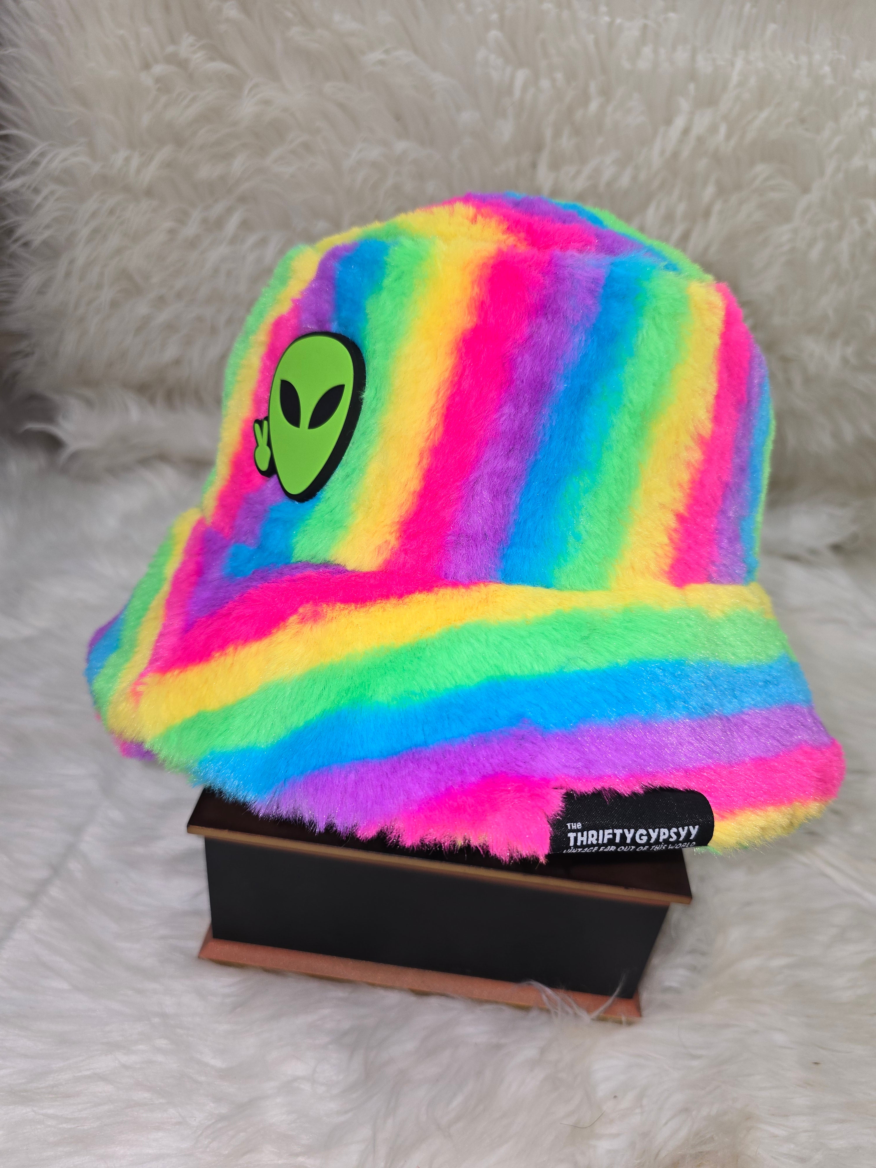 The Rainbow #1 Fuzzy Bucket Hat