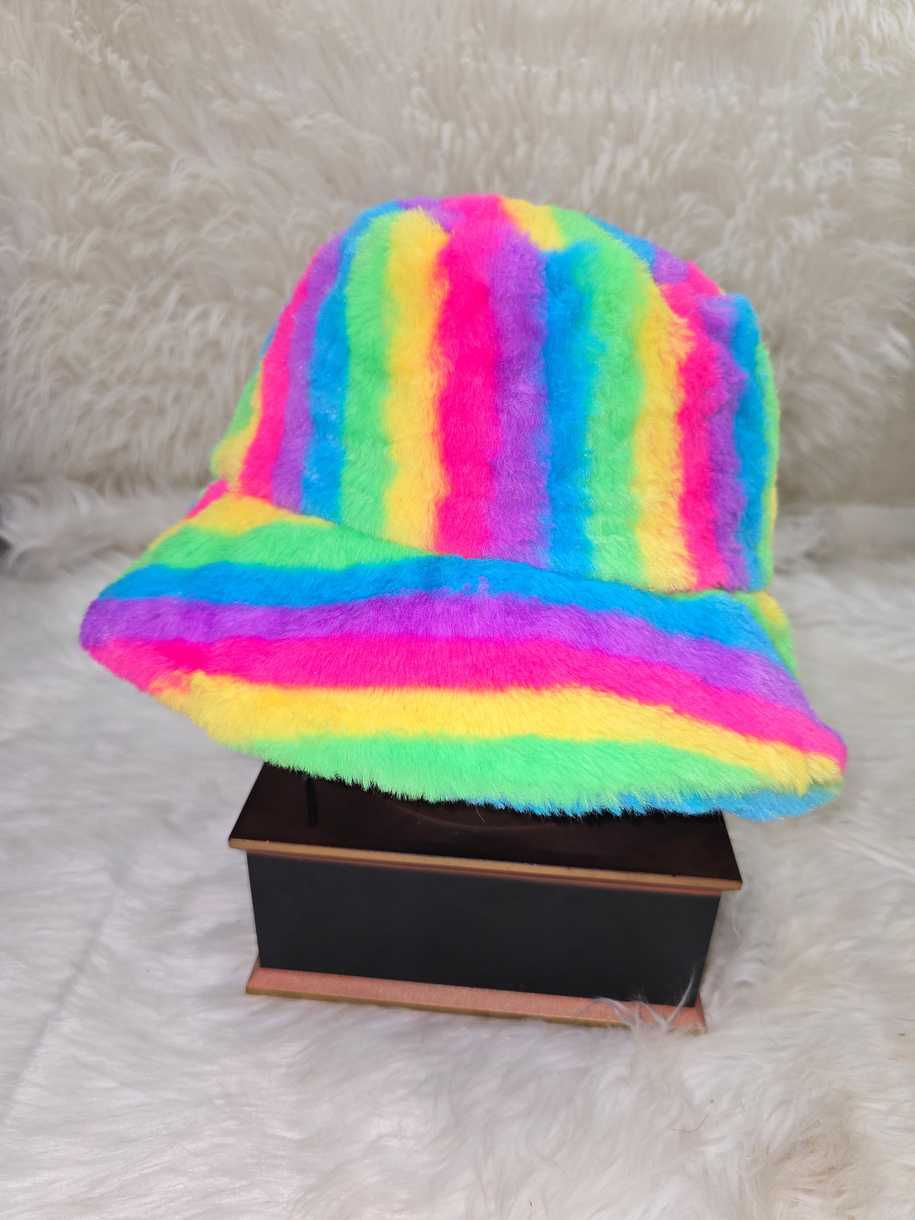 The Rainbow #1 Fuzzy Bucket Hat