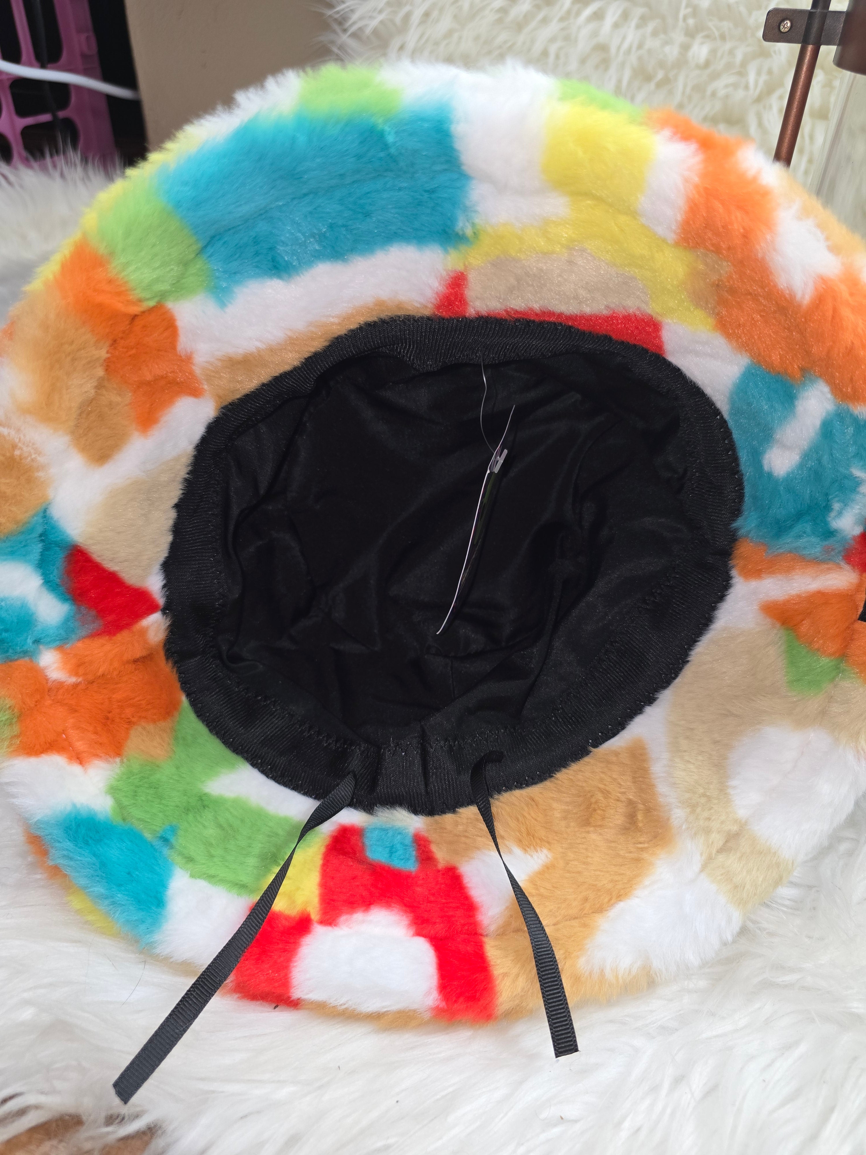 The White Alpha Fuzzy Bucket Hat