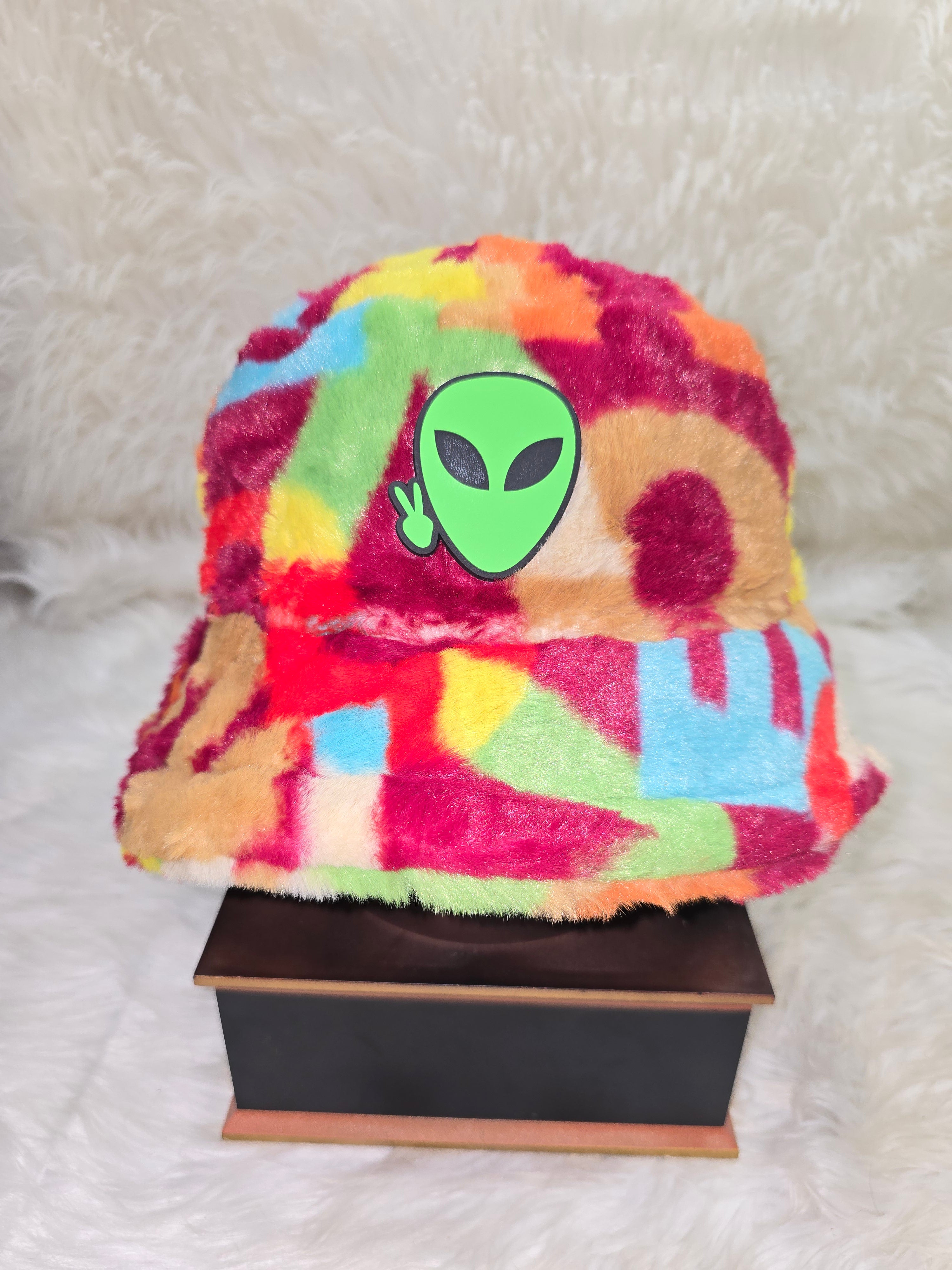 The Red Alpha Fuzzy Bucket Hat
