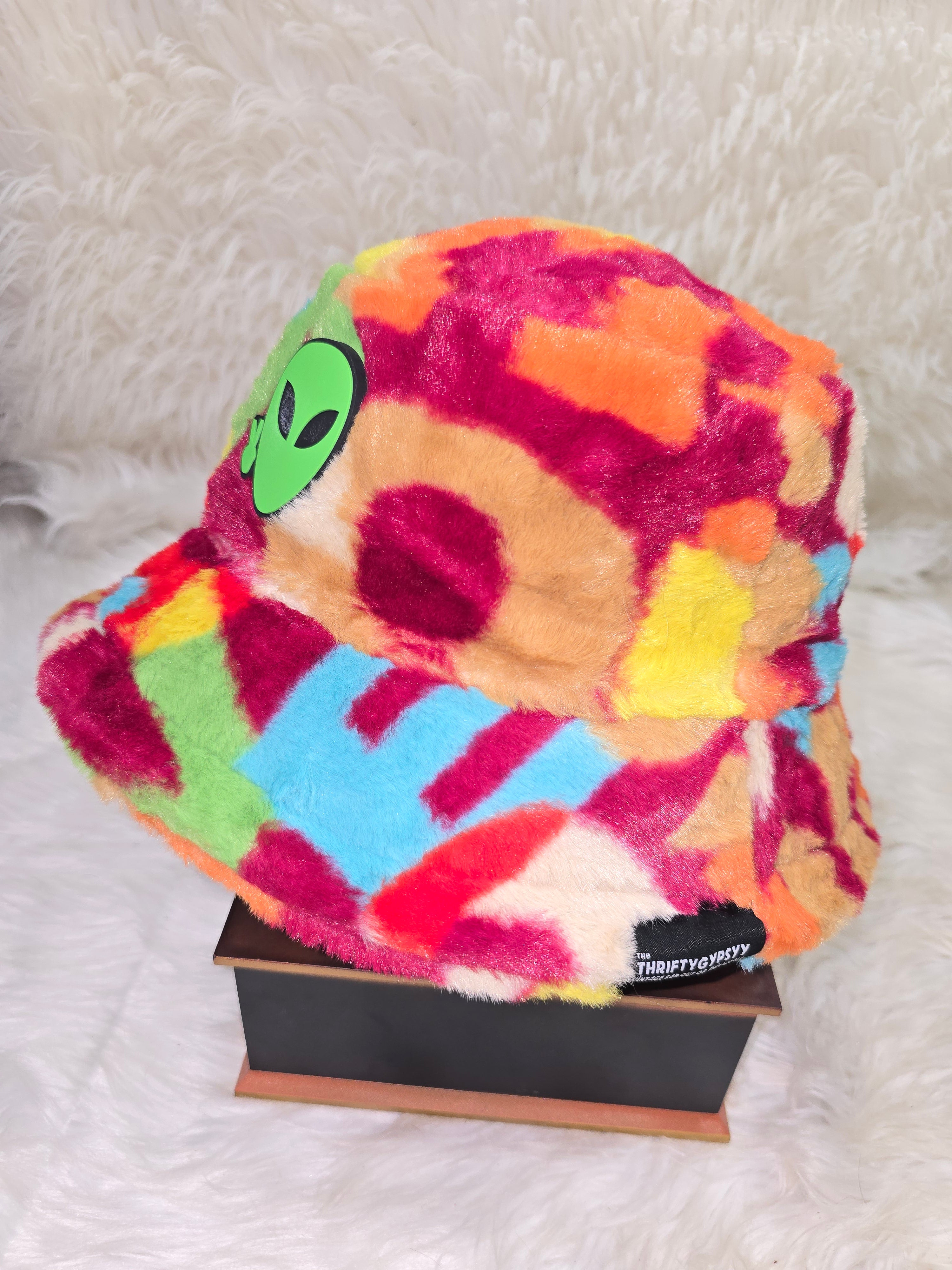 The Red Alpha Fuzzy Bucket Hat