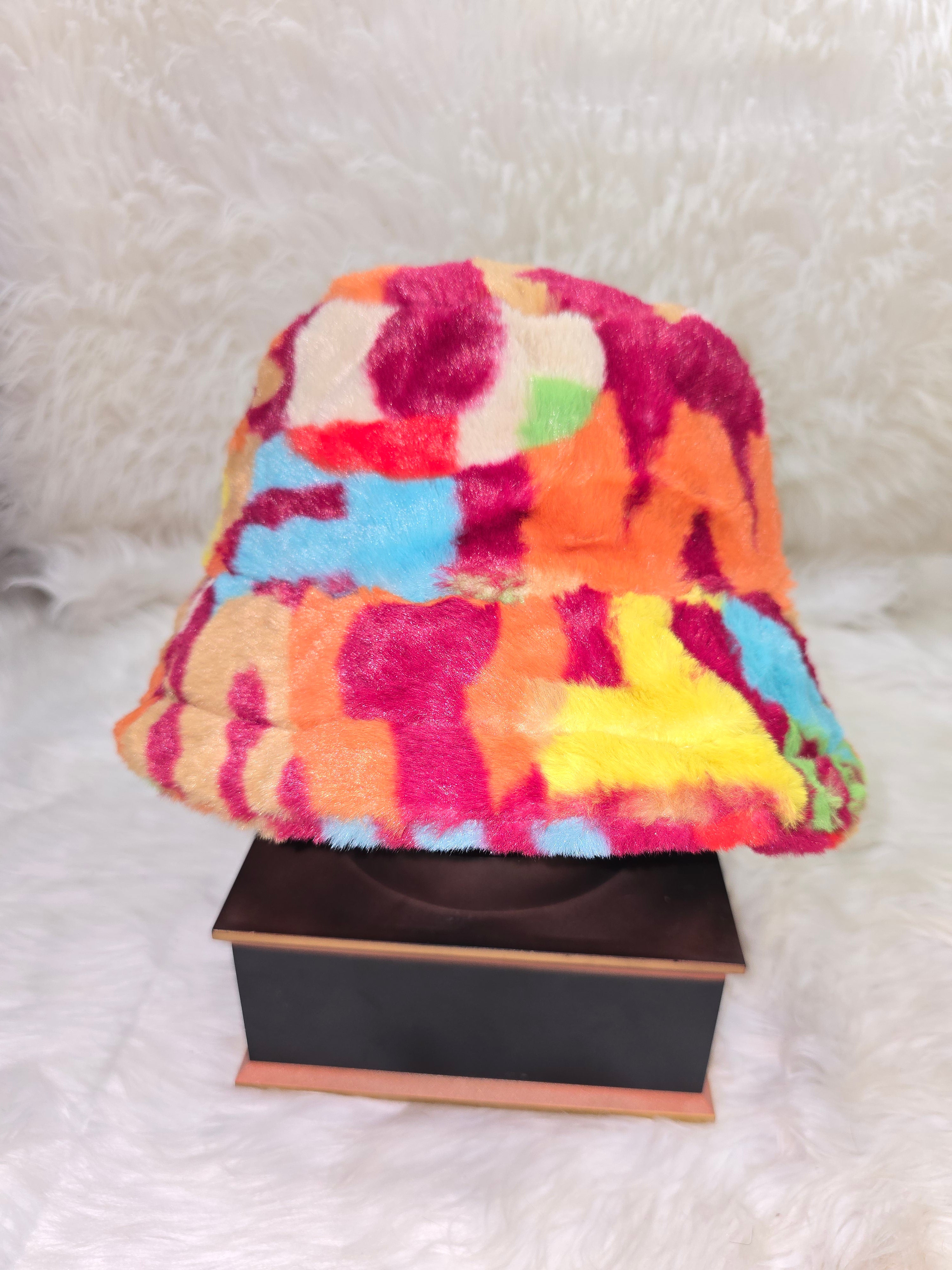 The Red Alpha Fuzzy Bucket Hat
