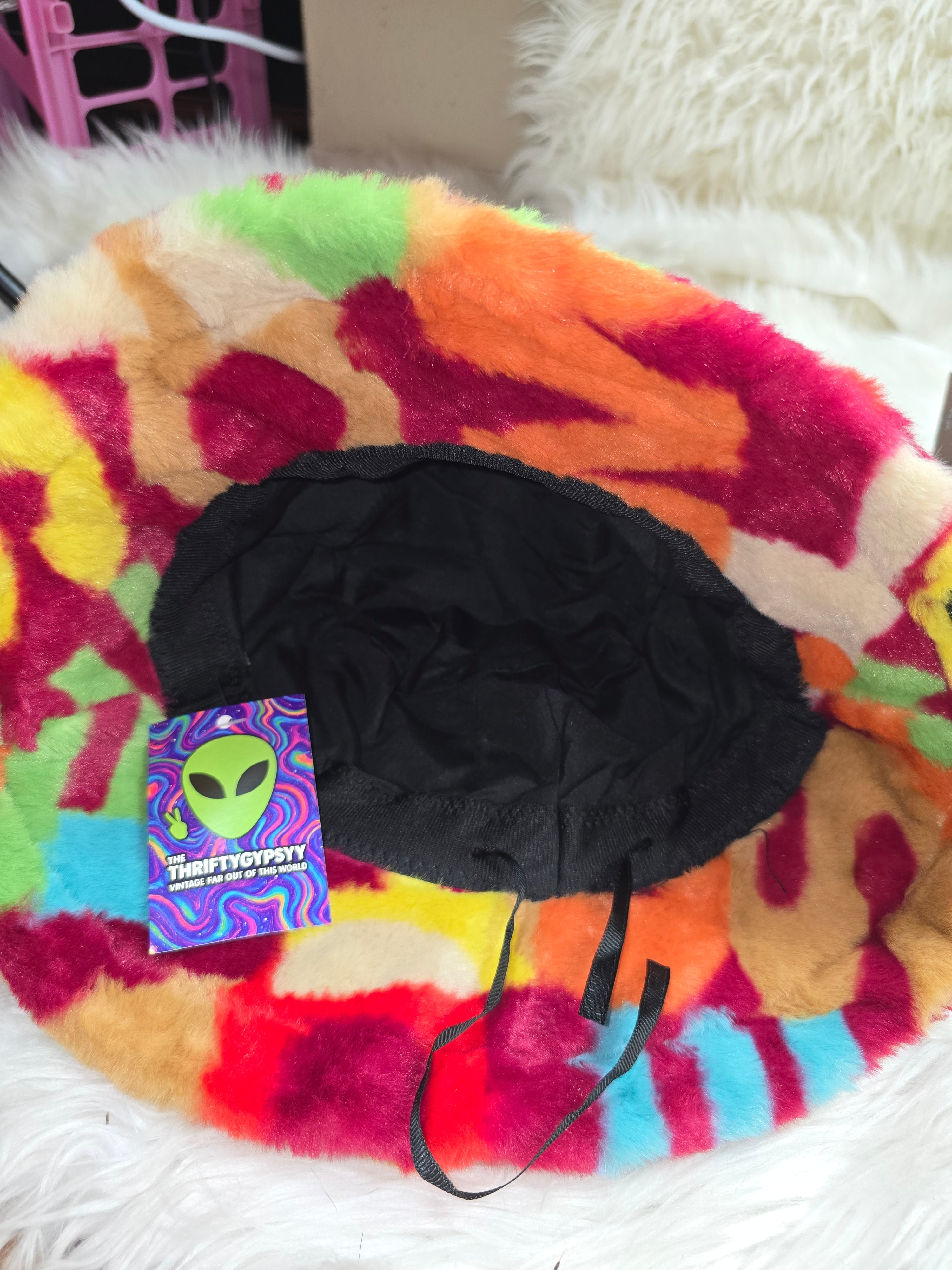 The Red Alpha Fuzzy Bucket Hat