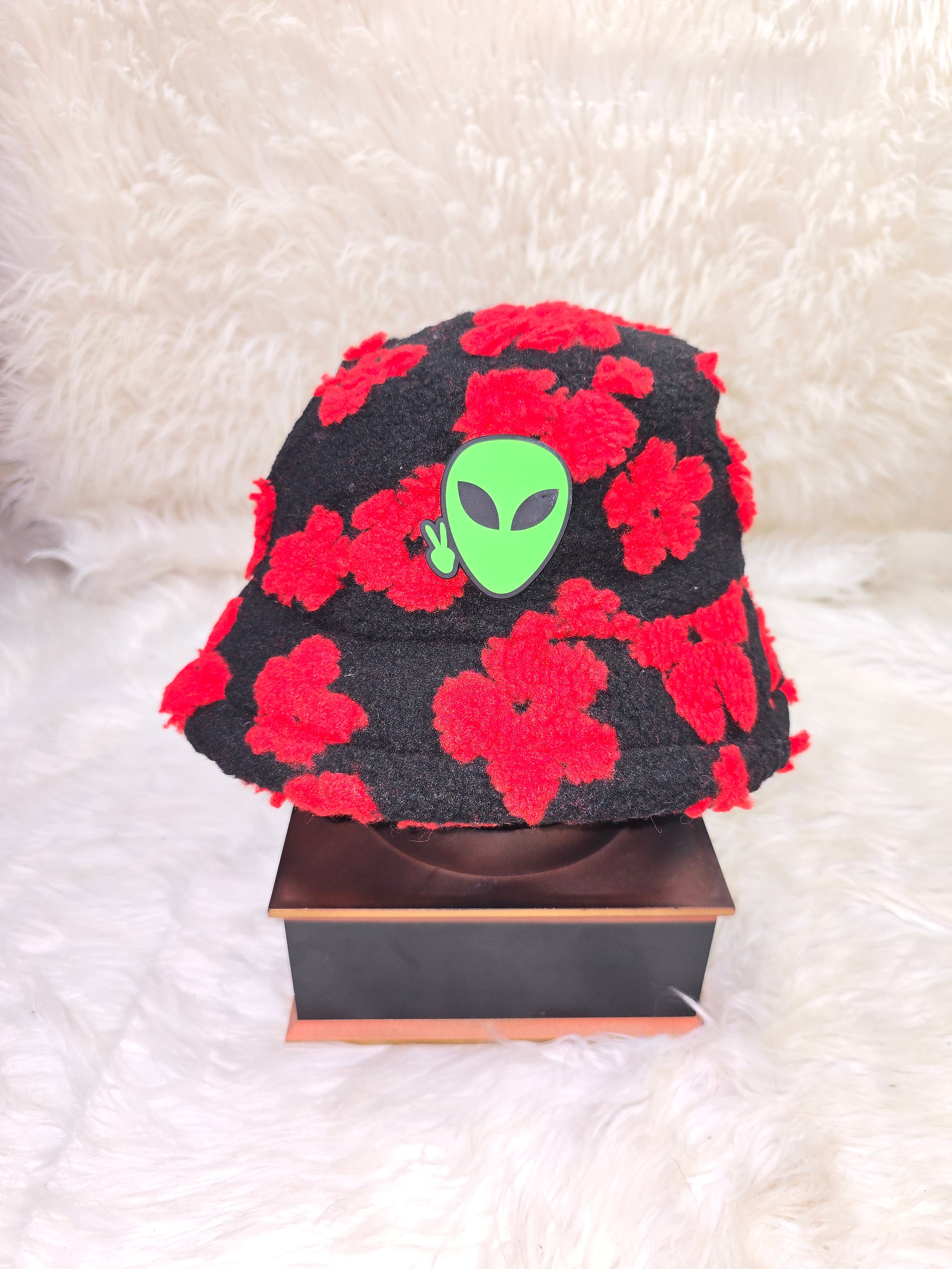 The Vacation Floral Fuzzy Bucket Hat