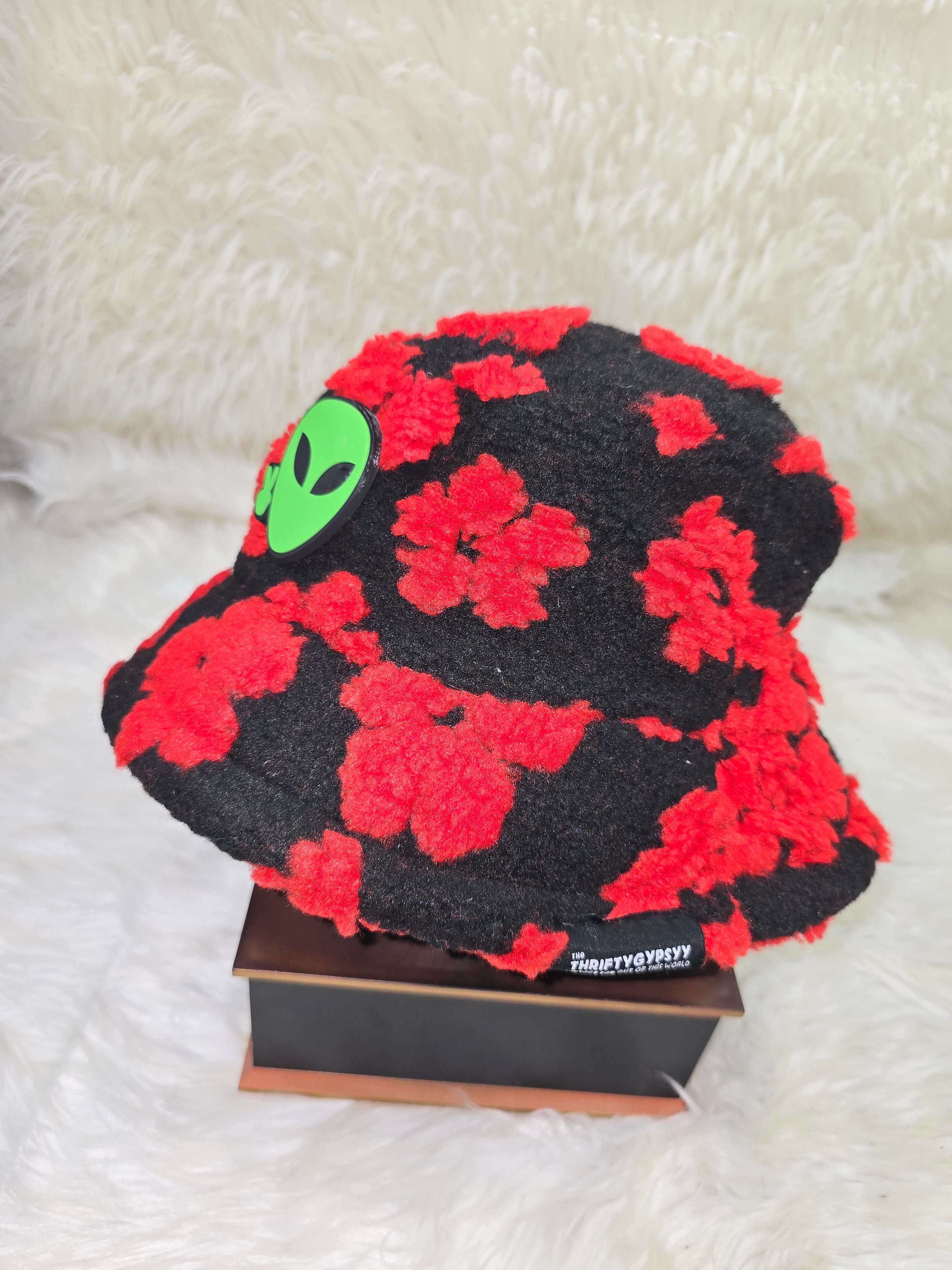 The Vacation Floral Fuzzy Bucket Hat