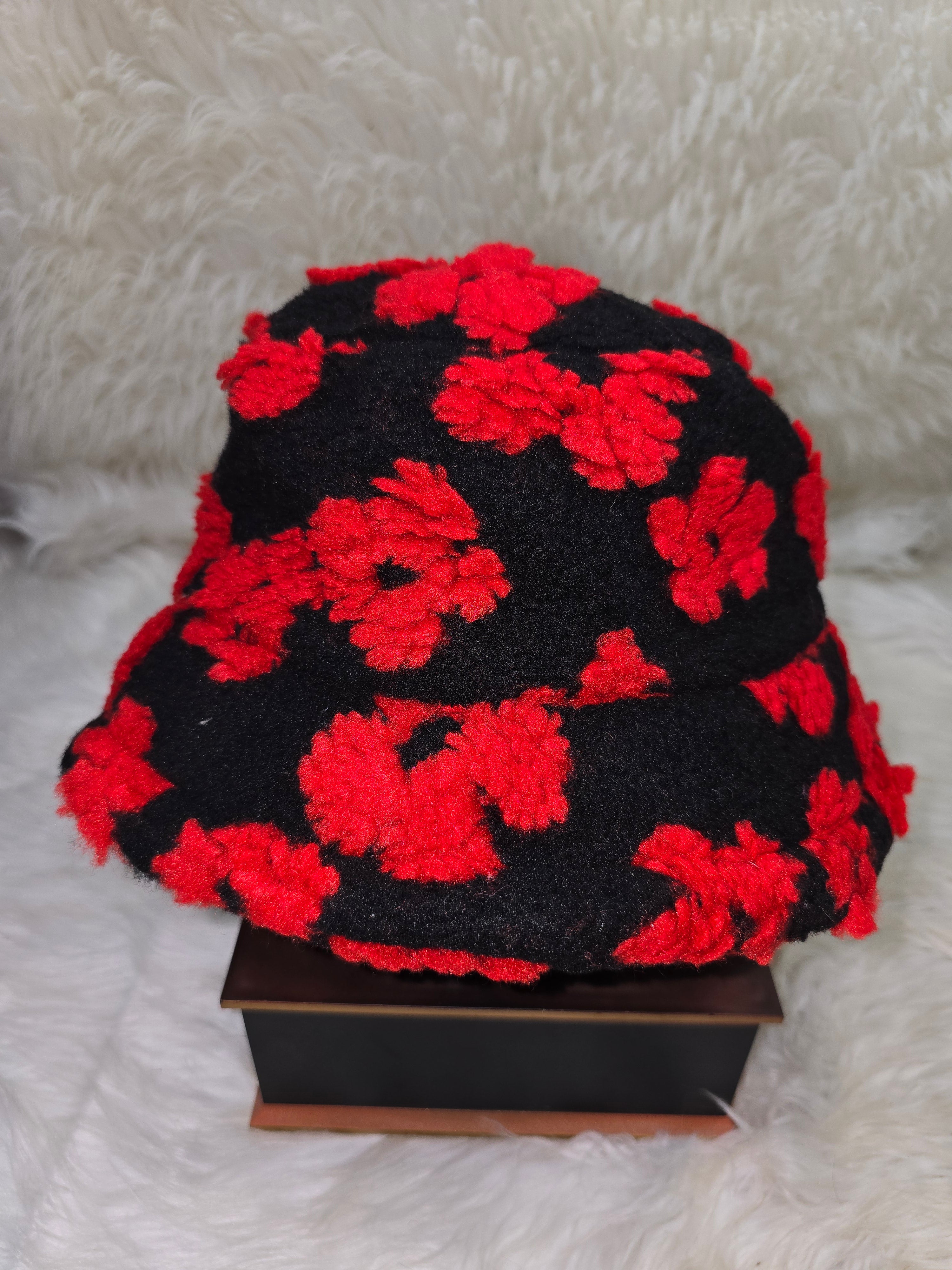 The Vacation Floral Fuzzy Bucket Hat