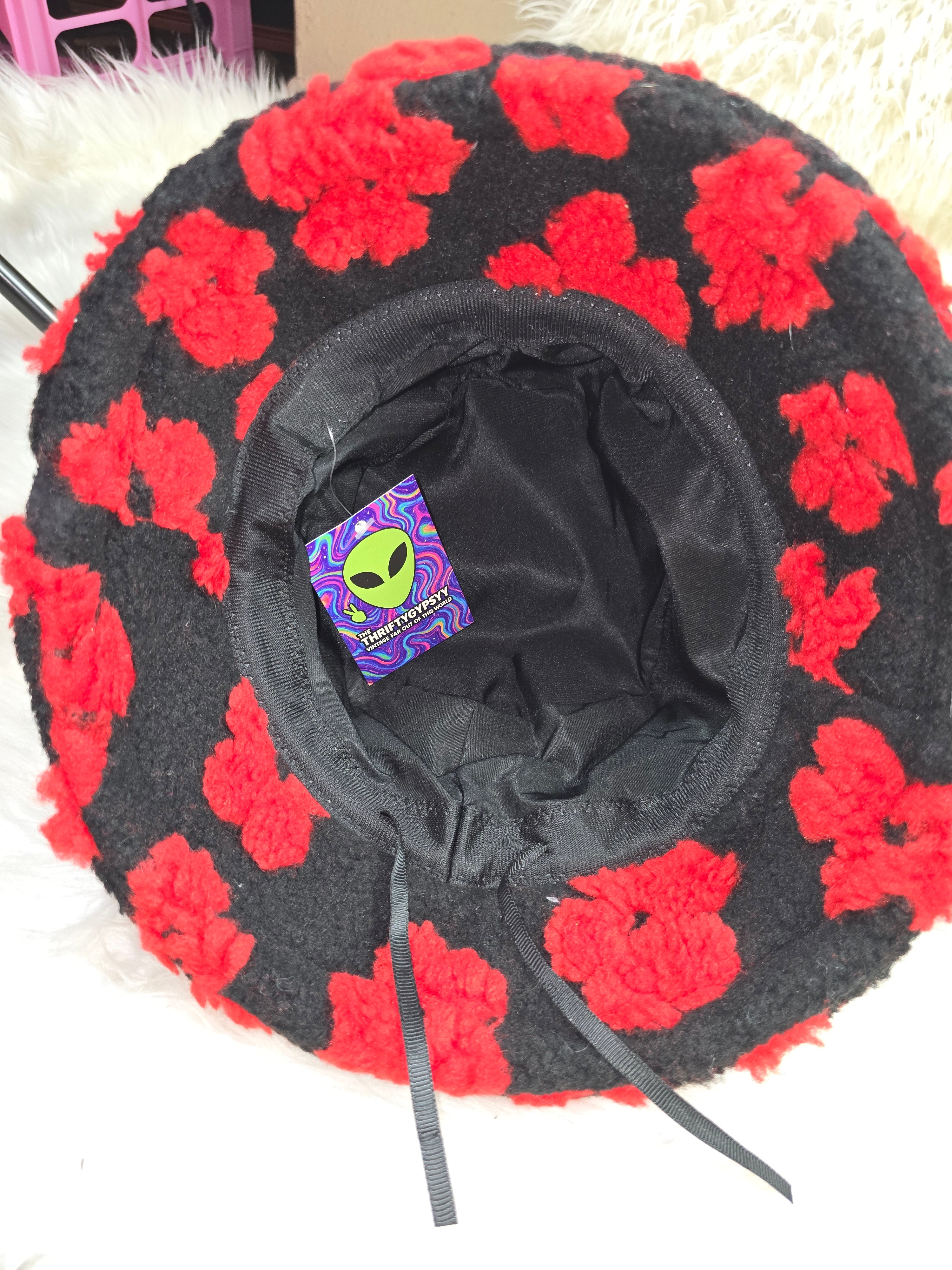 The Vacation Floral Fuzzy Bucket Hat