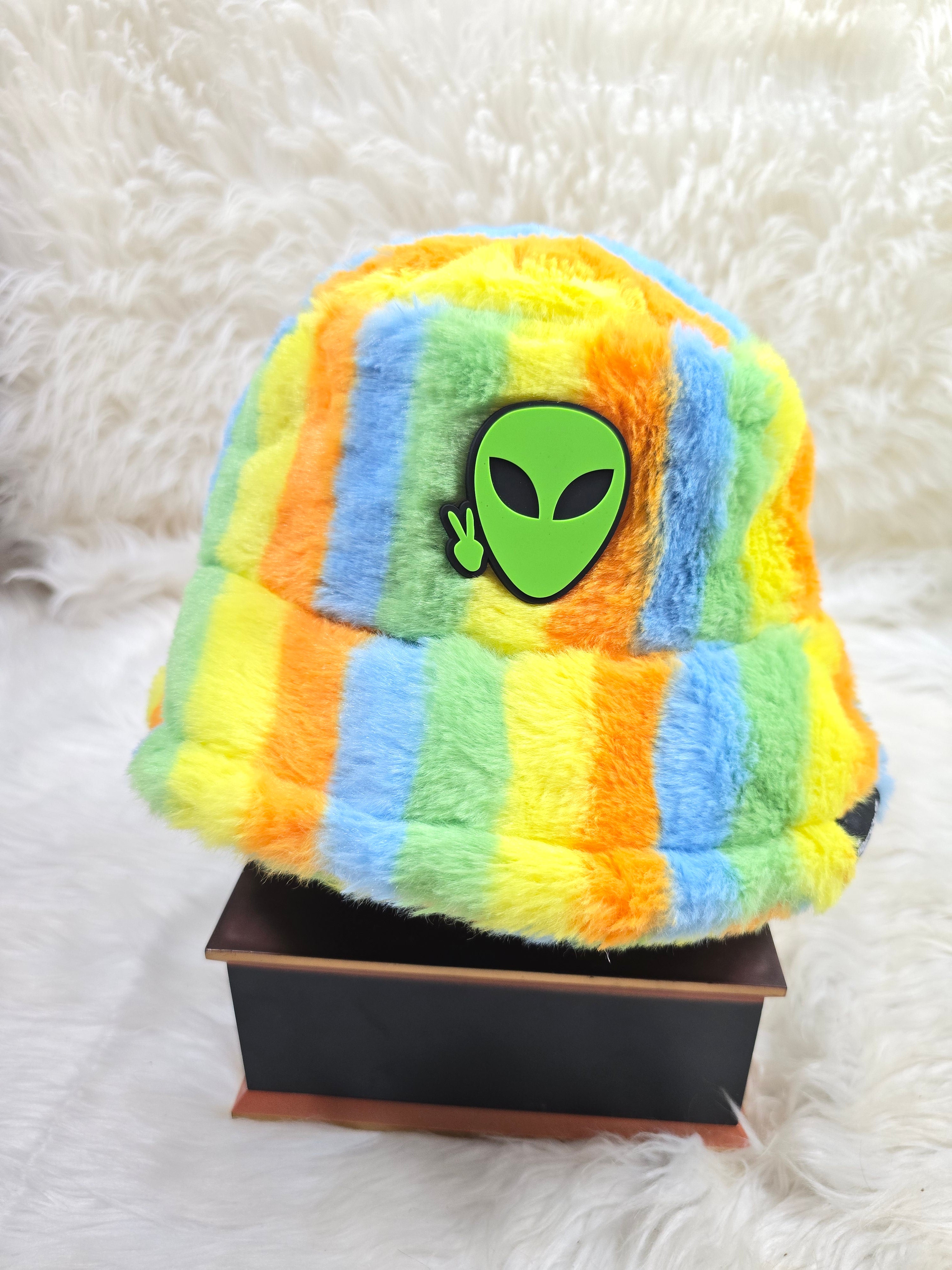 The Rainbow #2 Fuzzy Bucket Hat