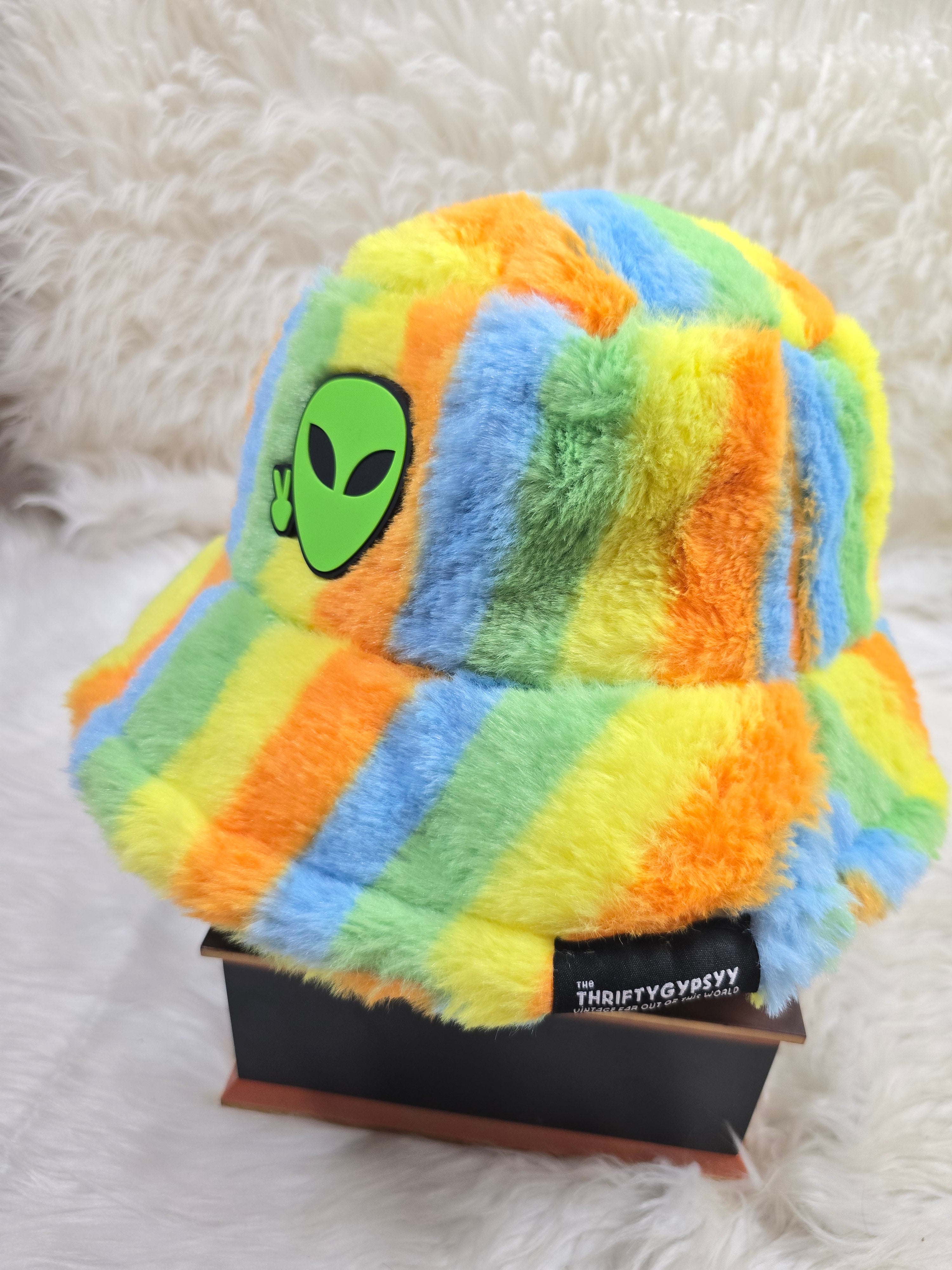 The Rainbow #2 Fuzzy Bucket Hat