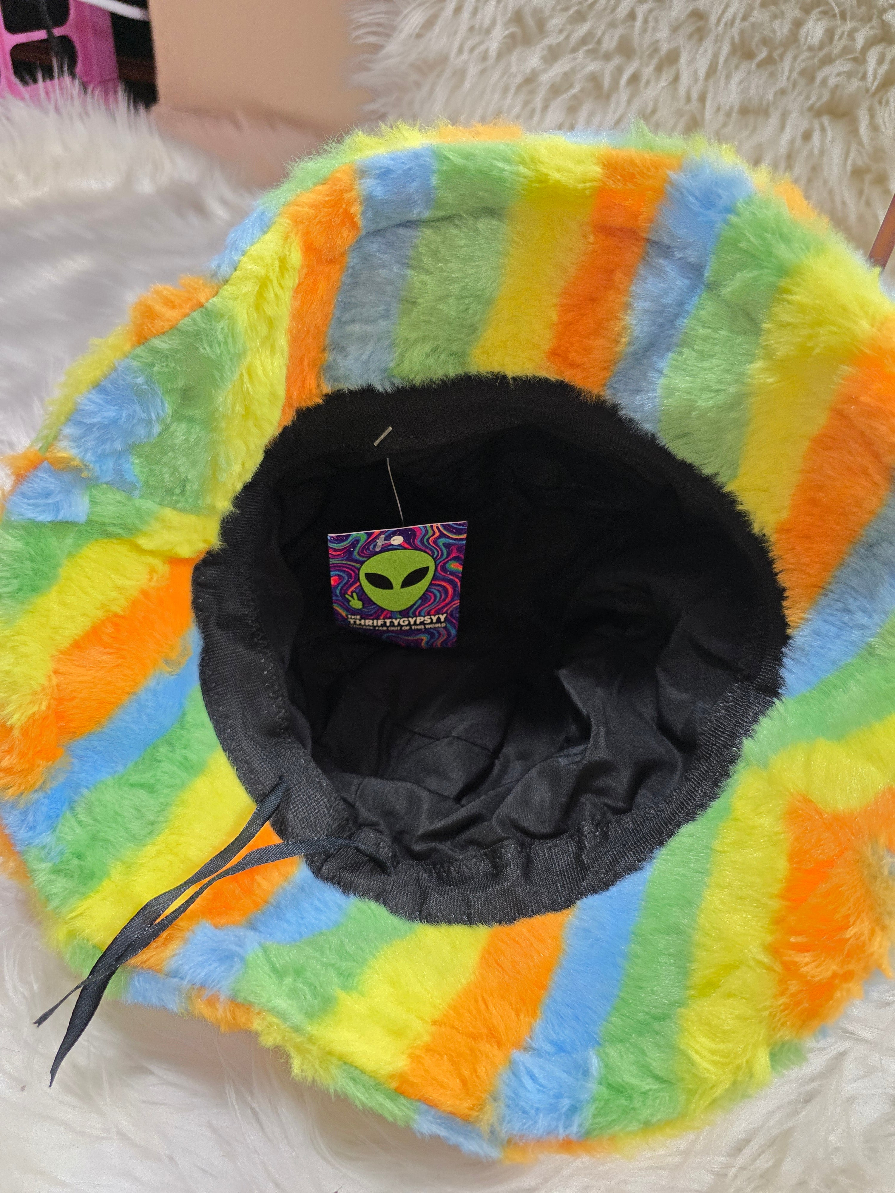 The Rainbow #2 Fuzzy Bucket Hat