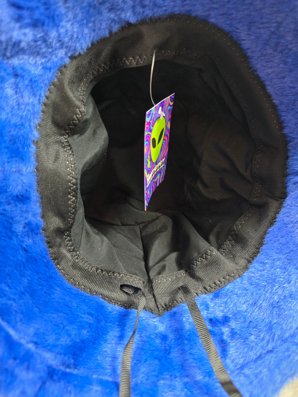 The Deep Blue Fuzzy Bucket Hat