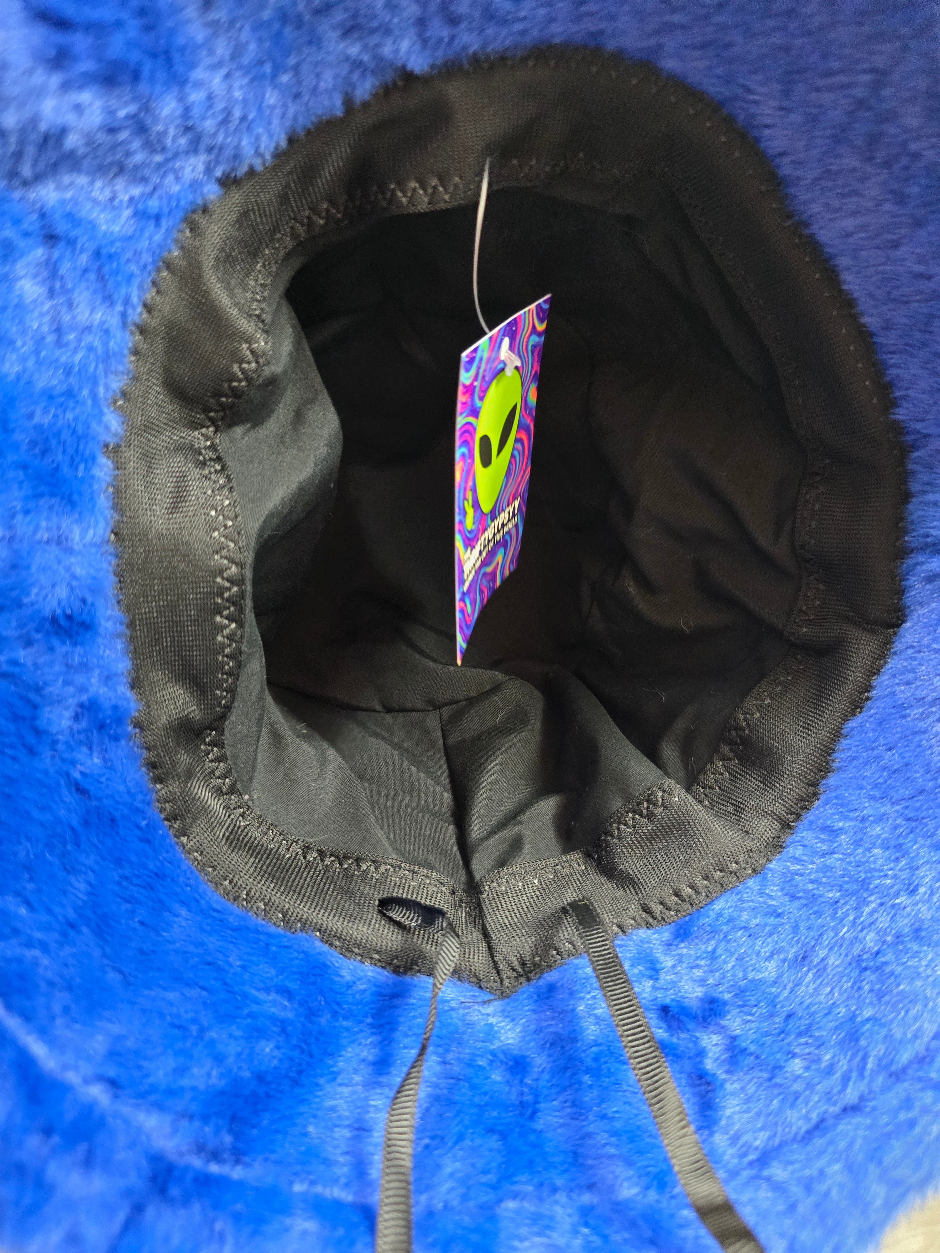 The Deep Blue Fuzzy Bucket Hat