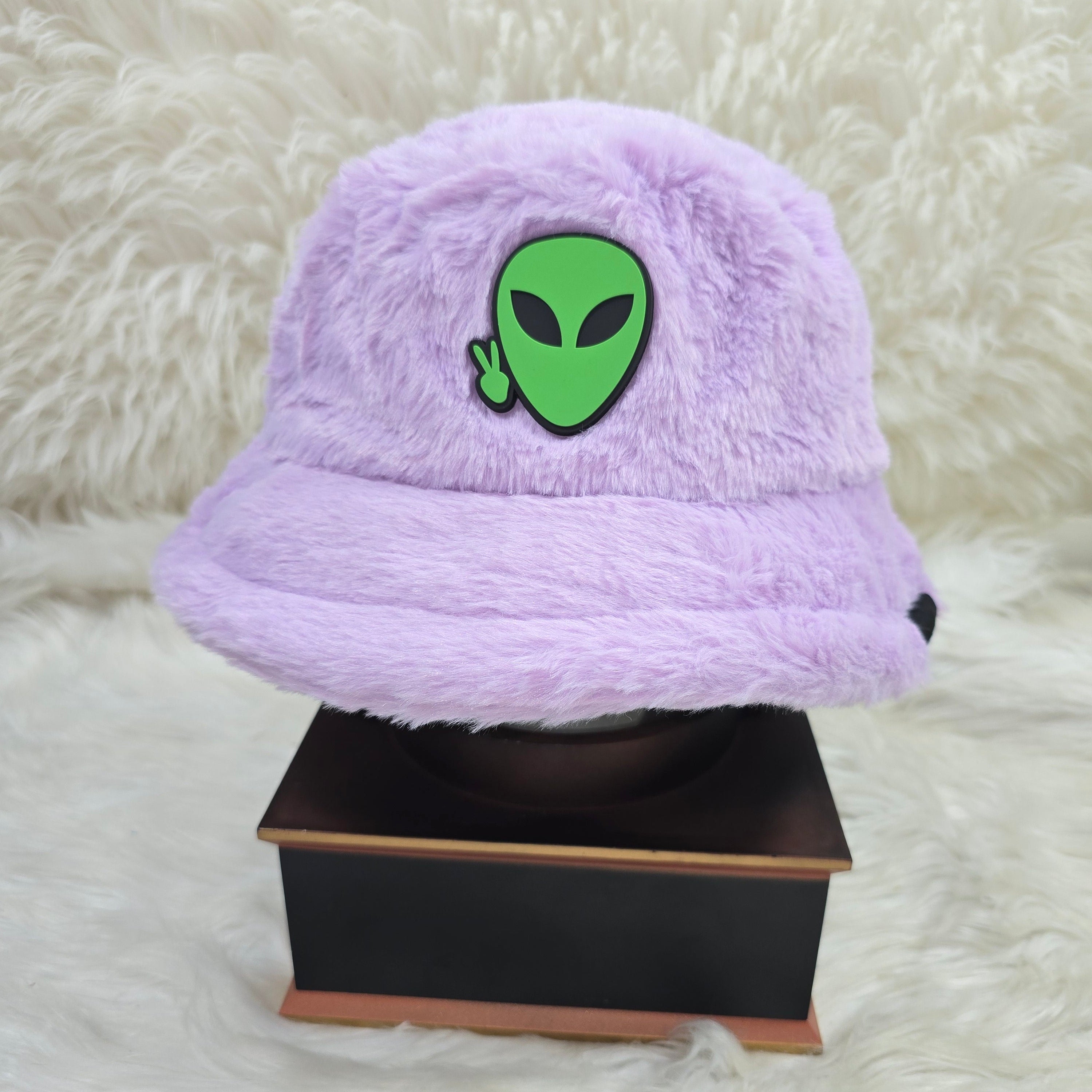 The Lavender Fuzzy Bucket Hat