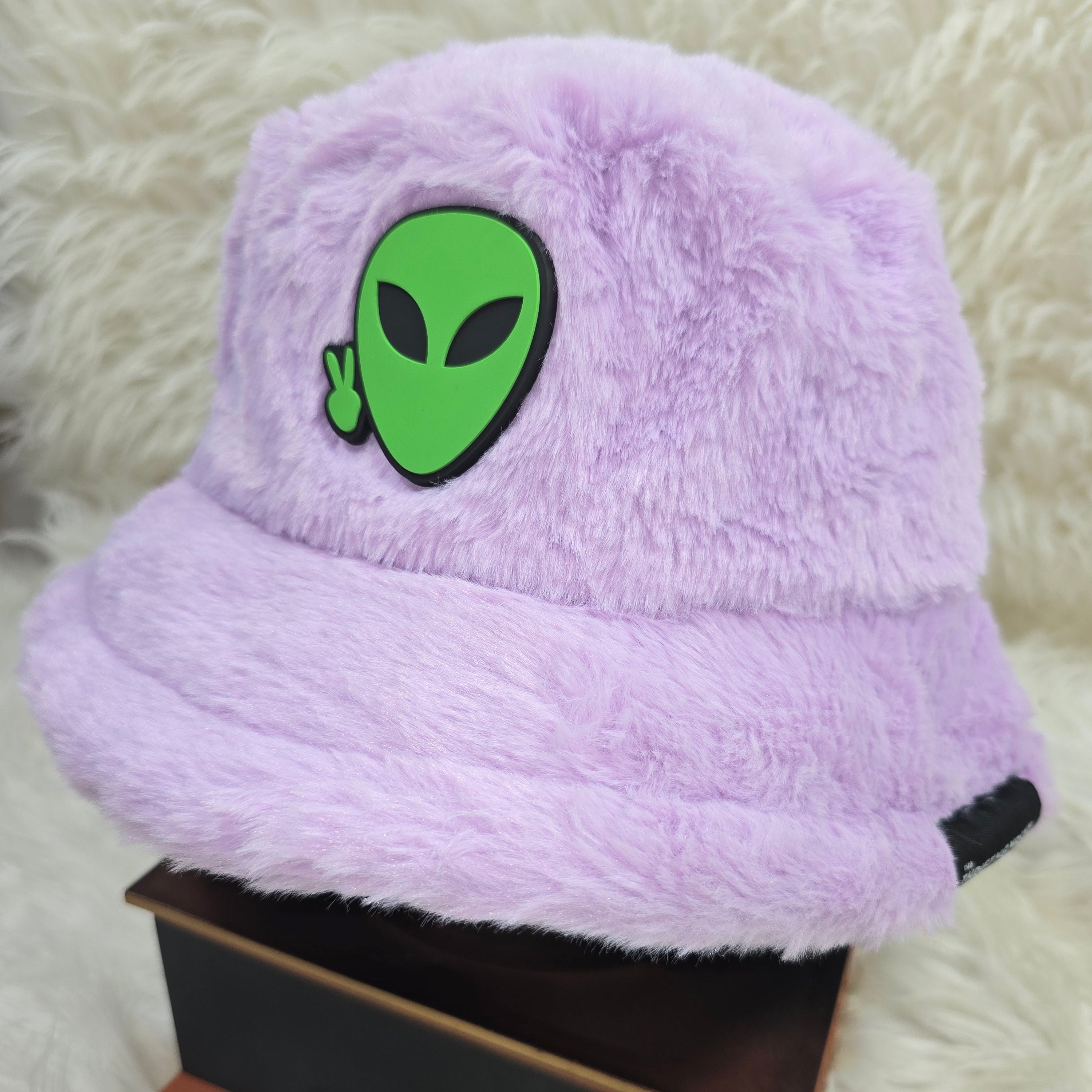 The Lavender Fuzzy Bucket Hat