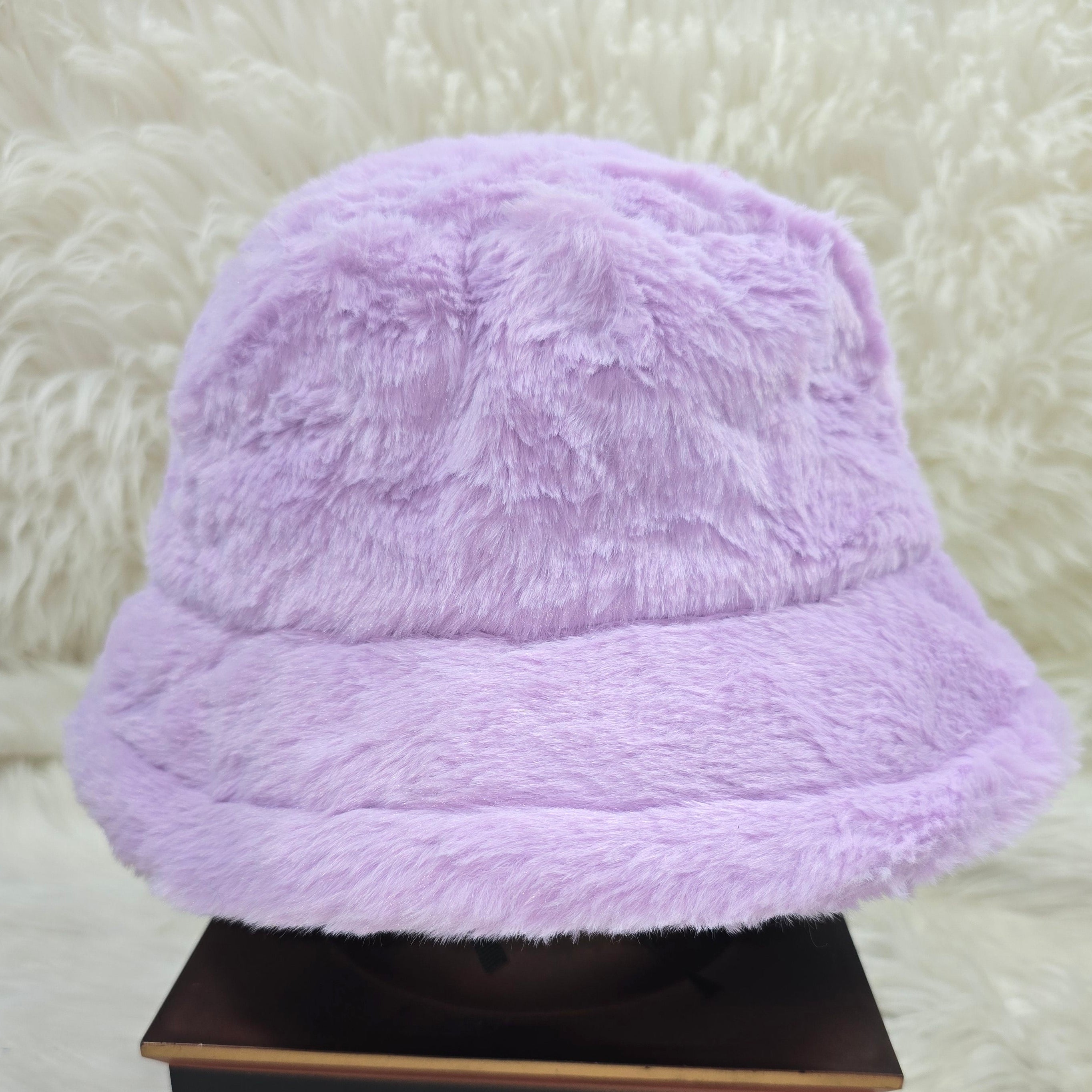 The Lavender Fuzzy Bucket Hat