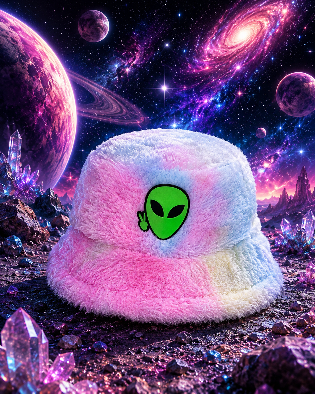 The Up in the Clouds Fuzzy Bucket Hat